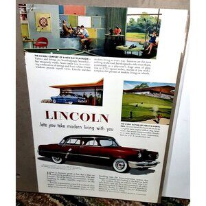 1962 Lincoln Print Ad vintage 60s old cars advertisement